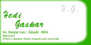 hedi gaspar business card